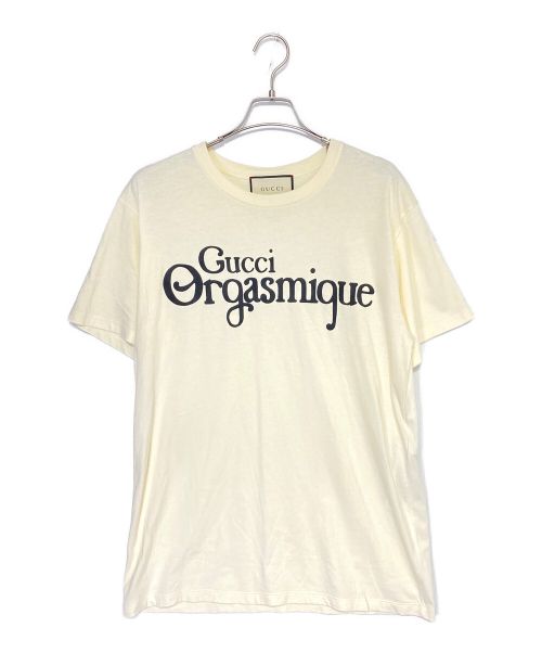 GUCCI（グッチ）GUCCI (グッチ) Orgasmique プリントＴシャツ アイボリー サイズ:Sの古着・服飾アイテム