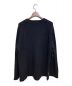 s'yte (サイト) Wool Aran V Fringe Crewneck Pullover ブラック サイズ:3：14800円