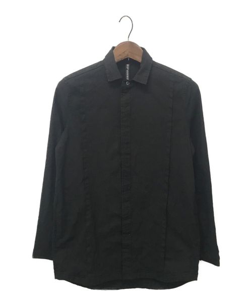 ripvanwinkle（リップヴァンウィンクル）ripvanwinkle (リップヴァンウィンクル) リネンジャージーシャツ ブラック サイズ:4の古着・服飾アイテム
