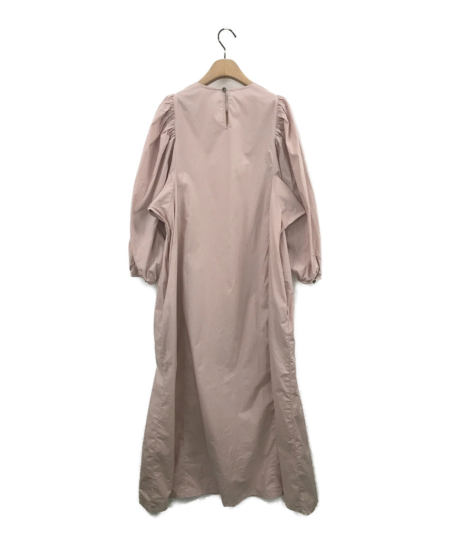 中古 古着通販 Universal Tissu ユニバーサルティシュ コットンシルキータイプライター ギャザースリーブワンピース ピンク サイズ ブランド 古着通販 トレファク公式 Trefac Fashion