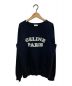 CELINE（セリーヌ）の古着「20AW フロックド カシミヤ クルーネックスウェットシャツ」｜ブラック