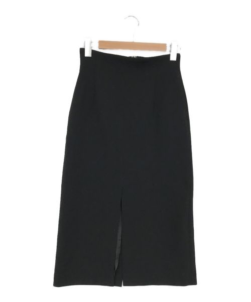 Whim Gazette（ウィムガゼット）Whim Gazette (ウィムガゼット) ストレッチスリットスカート ブラック サイズ:SIZE 38の古着・服飾アイテム