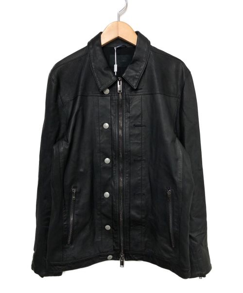 Junhashimoto（ジュンハシモト）Junhashimoto (ジュンハシモト) 1stレザージャケット ブラック サイズ:不明の古着・服飾アイテム