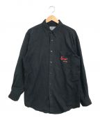 KENZO JEANS（ケンゾージーンズ）の古着「[OLD]ポケットシャツ」｜ブラック