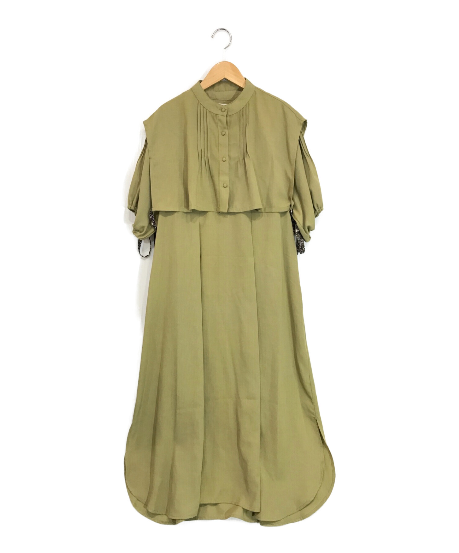 idem (イデム) layered vest shirt onepiece カーキ サイズ:F
