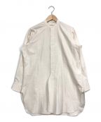 BACCA（バッカ）の古着「スタンドカラーシャツ」｜ホワイト