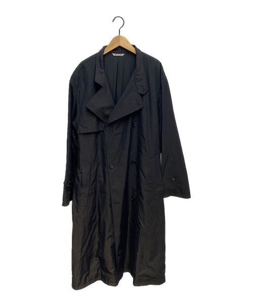 AURALEE（オーラリー）AURALEE (オーラリー) WASHED FINX CUPRO TWILL LONG COAT ブラック サイズ:4の古着・服飾アイテム