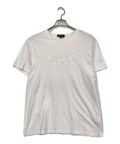 A.P.C.（アーペーセー）A.P.C. (アー・ペー・セー) ロゴTシャツ ホワイト サイズ:SIZE Sの古着・服飾アイテム