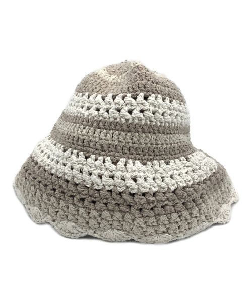LEINWANDE（ラインヴァンド）LEINWANDE (ラインヴァンド) Crochet Hand Knitted Hat 未使用品の古着・服飾アイテム