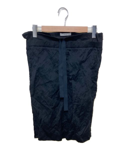 PRADA（プラダ）PRADA (プラダ) シワ加工タイトスカート ブラック サイズ:40の古着・服飾アイテム