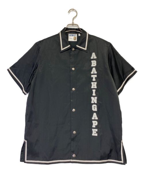 A BATHING APE（アベイシングエイプ）A BATHING APE (ア ベイシング エイプ) スナップボタンシャツ ブラック サイズ:Sの古着・服飾アイテム