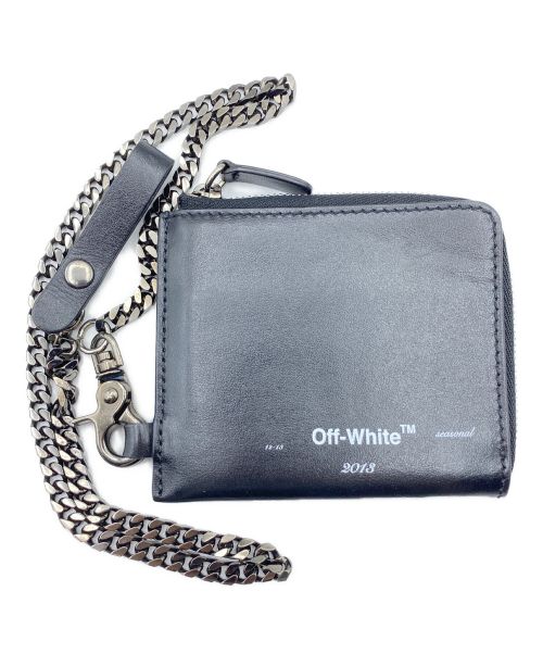 OFFWHITE（オフホワイト）OFFWHITE (オフホワイト) Seasonal logo chain wallet ブラック サイズ:-の古着・服飾アイテム