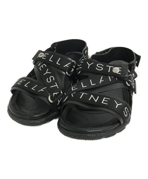 STELLA McCARTNEY（ステラマッカートニー）STELLA McCARTNEY (ステラマッカートニー) Logo Strap Sandals ブラック サイズ:41の古着・服飾アイテム