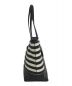 MARC JACOBS (マークジェイコブス) Zebra Saffiano Black/White Stripe Leather Tote ブラック サイズ:-：3980円