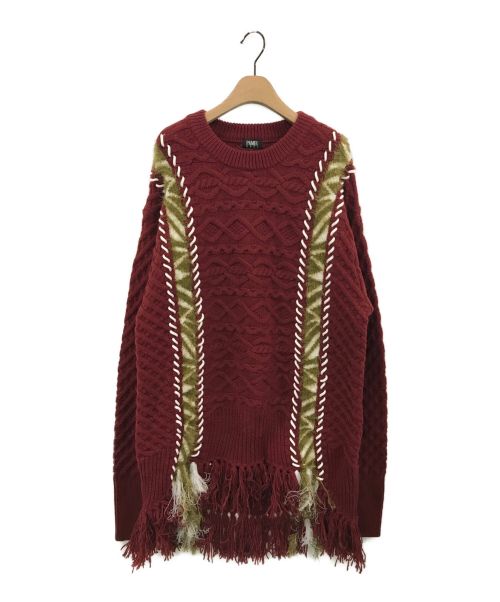 PAMEO POSE（パメオポーズ）PAMEO POSE (パメオポーズ) Odette Sweater レッド サイズ:F 未使用品の古着・服飾アイテム