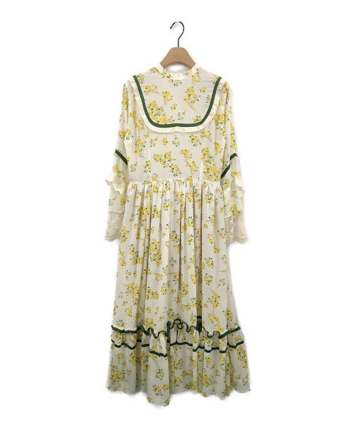 charrita（チャリータ）charrita (チャリータ) FLOWER LONG DRESS ホワイト サイズ:FREEの古着・服飾アイテム