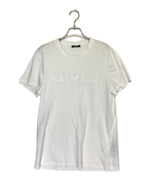 BALMAIN（バルマン）BALMAIN (バルマン) 3D LOGO T-shIrts ホワイト サイズ:Lの古着・服飾アイテム