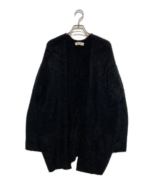 UNFIL（アンフィル）UNFIL (アンフィル) ストレッチ スーパーキッド モヘヤ カーディガン ブラック サイズ:SIZE1の古着・服飾アイテム