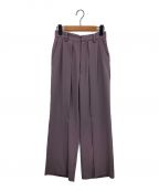MURRALミューラル）の古着「Tucked flare trousers」｜パープル
