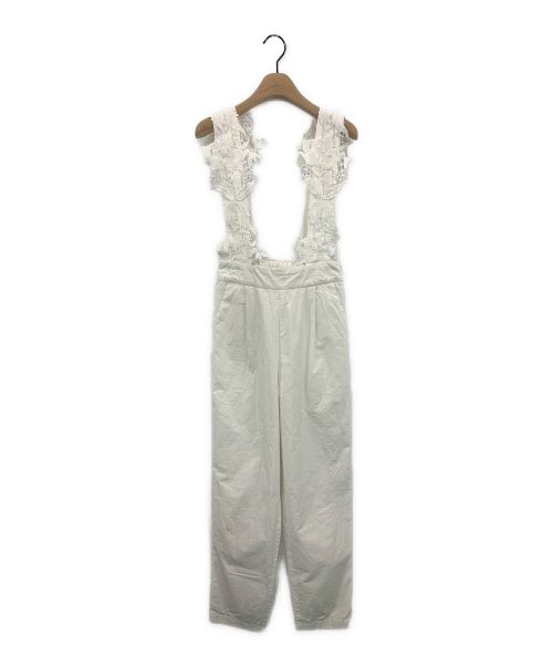 Ameri（アメリ）AMERI (アメリ) MOTIF LACE PANTS ホワイト サイズ:Mの古着・服飾アイテム