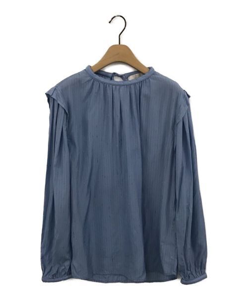 TELA（テラ）TELA (テラ) ストライプブラウス ライトブルー サイズ:40の古着・服飾アイテム
