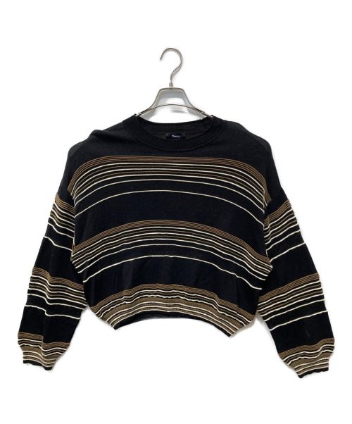 theory（セオリー）theory (セオリー) Bering Otto Stripe PO ブラック サイズ:Sの古着・服飾アイテム
