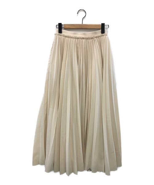 ebure（エブール）EBURE (エブール) プリーツスカート アイボリー サイズ:36の古着・服飾アイテム