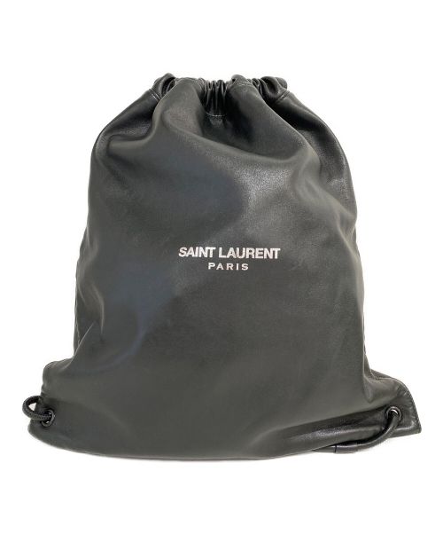 Saint Laurent Paris（サンローランパリ）Saint Laurent Paris (サンローランパリ) TEDDY BACKPACK ブラックの古着・服飾アイテム