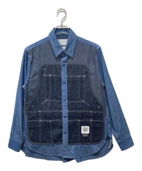 FUMITO GANRYU（フミトガンリュウ）FUMITO GANRYU (フミトガンリュウ) Portable work shirt インディゴ サイズ:2 未使用品の古着・服飾アイテム