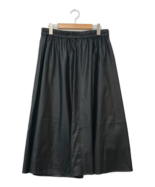 theory（セオリー）theory (セオリー) フェイクレザースカート ブラック サイズ:Lの古着・服飾アイテム