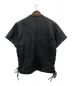 KADOYA (カドヤ) パンチングレザー半袖ジャケット ブラック サイズ:3L：19800円
