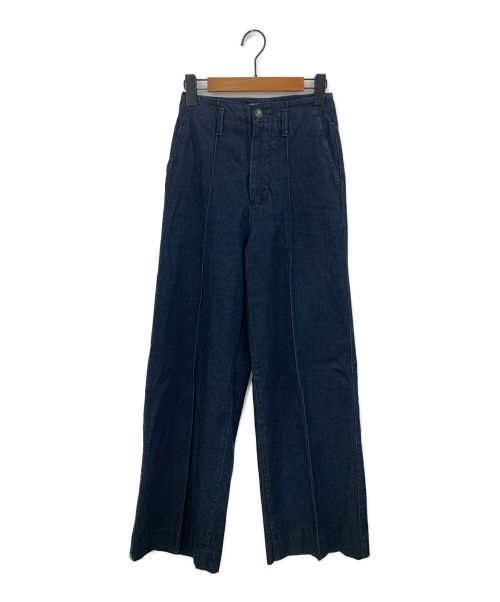 YANUK（ヤヌーク）YANUK (ヤヌーク) High Waist Trousers インディゴ サイズ:XSの古着・服飾アイテム