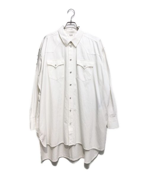 CELINE（セリーヌ）CELINE (セリーヌ) 22SS カウボーイ ペインターシャツ ホワイト サイズ:Sの古着・服飾アイテム