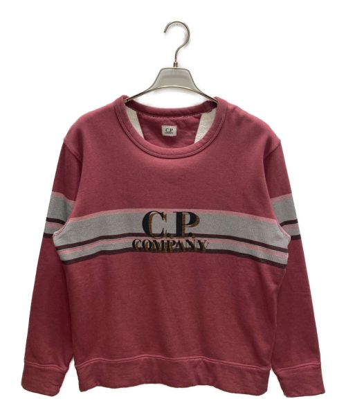 C.P COMPANY（シーピーカンパニー）C.P COMPANY (シーピーカンパニー) クルーネックスロゴウェット ブラウン サイズ:Mの古着・服飾アイテム