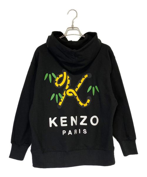KENZO（ケンゾー）KENZO (ケンゾー) Tiger Tail Oversized Hoodie ブラック サイズ:Sの古着・服飾アイテム