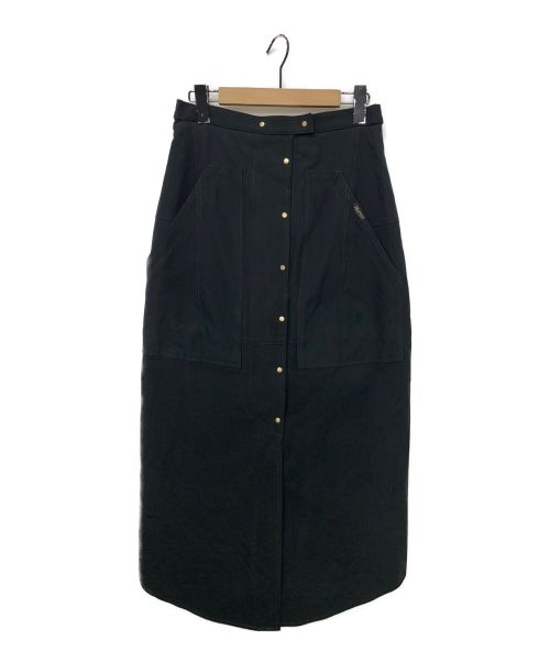 PHOTOCOPIEU（フォトコピュー）PHOTOCOPIEU (フォトコピュー) フロントボタンスカート ブラック サイズ:38の古着・服飾アイテム
