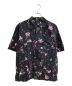 DIESEL（ディーゼル）の古着「花柄オープンカラーシャツ」｜ブラック
