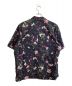 DIESEL (ディーゼル) 花柄オープンカラーシャツ ブラック サイズ:L：3980円