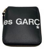 COMME des GARCONSコムデギャルソン）の古着「Huge Logo2つ折り財布」｜ブラック