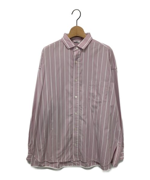 ticca（ティッカ）ticca (ティッカ) ストライプスクエアビッグシャツ ピンク サイズ:Fの古着・服飾アイテム