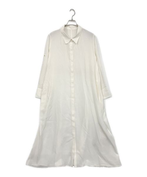 Noble（ノーブル）Noble (ノーブル) ニュアンスシャツワンピース ホワイト サイズ:SIZE 　Fの古着・服飾アイテム