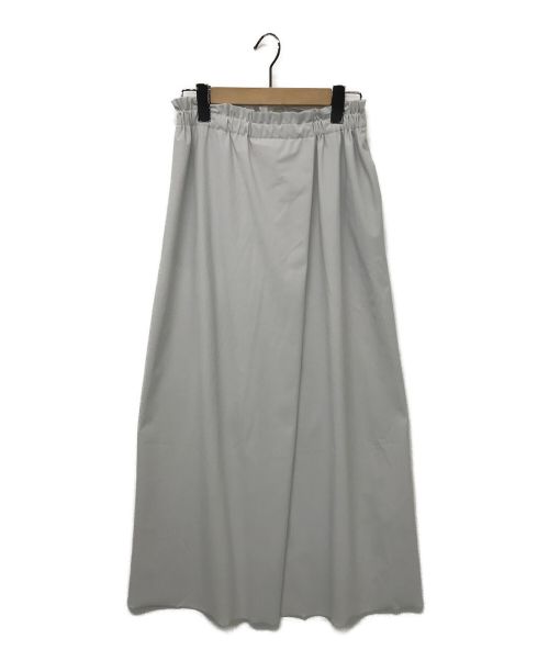C+（シー）C+ (シー) タックロングスカート ライトグレー サイズ:36の古着・服飾アイテム