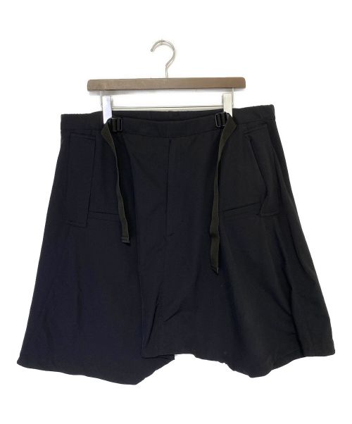 ACRONYM（アクロニウム）ACRONYM (アクロニウム) SCHOELLER DRYSKIN Ultrawide Drawcord Short Pants ブラック サイズ:Sの古着・服飾アイテム