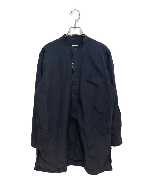 COMOLI（コモリ）COMOLI (コモリ) BAND COLLAR SHIRT ネイビー サイズ:1の古着・服飾アイテム
