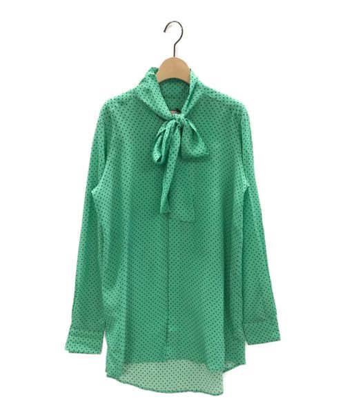 PLAN C（プランシー）PLAN C (プランシー) ボウタイシャツ グリーン サイズ:38 未使用品の古着・服飾アイテム