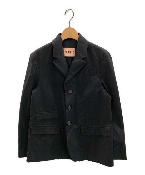 PLAN C（プランシー）PLAN C (プランシー) テーラードジャケット ブラック サイズ:38の古着・服飾アイテム
