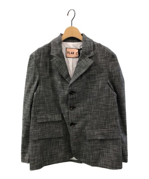PLAN C（プランシー）PLAN C (プランシー) テーラードジャケット グレー サイズ:36の古着・服飾アイテム