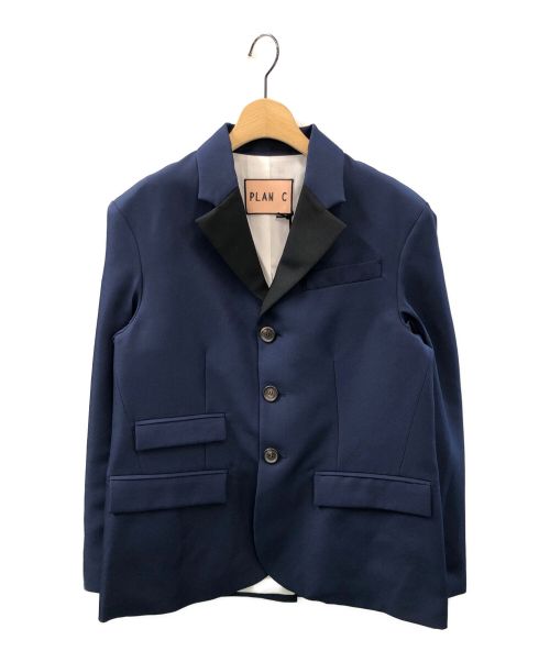 PLAN C（プランシー）PLAN C (プランシー) テーラードジャケット ブルー サイズ:36の古着・服飾アイテム