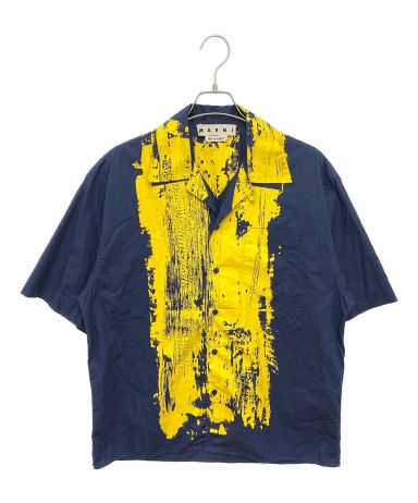 【中古・古着通販】MARNI (マルニ) オープンカラーペイントシャツ