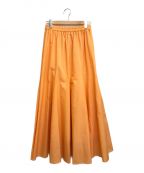 DES PRES（デプレ）の古着「コットンシルクタイプライターマーメイドスカート」｜オレンジ